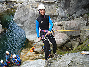 Ein Teil der Canyoning-Tour