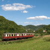 Bahnreise durch das Gebirge