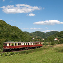 Bahnreise durch das Gebirge